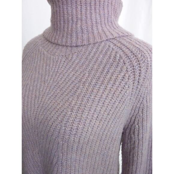 Madewell Lavender Purple Oversized Mercer Turtleneck Sweater Slouchy Wool Blend - Picture 4 of 7